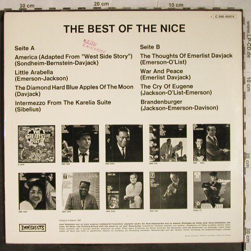 Nice: The Best Of, woc, Immediate(C 048-90674), D,  - LP - H9413 - 7,50 Euro