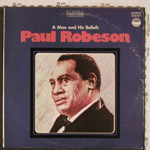 Robeson,Paul: A Man And His Beliefs, Everest(3291), US,  - LP - H9917 - 6,00 Euro