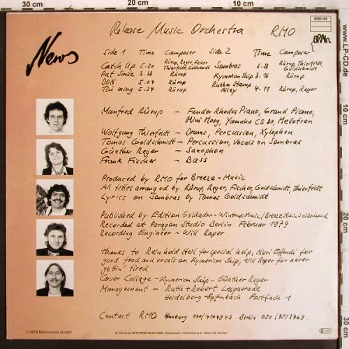 Release Music Orchestra: News, Brain (0060.194), D, 1979 Typ: LP Best.-Nr.: V1082 Preis: 12,50 Euro