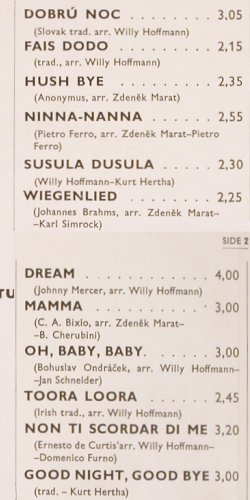 Judita: sings for good night, Supraphon(1 16 1035), CZ, 1970 - LP - V111 - 9,00 Euro