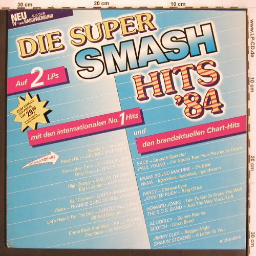 V.A.Die Super Smash Hits'84: Wham... Howard Jones, CBS (CBS 24 502), NL, 1984 Typ: 2LP Best.-Nr.: V1132 Preis: 6,00 Euro