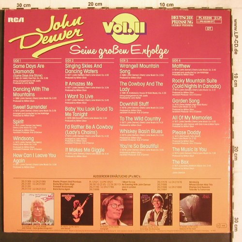 Denver,John: Seine Großen Erfolge Vol.2, Foc, RCA(PL 45396), D, 1982 - 2LP - V1148 - 7,50 Euro