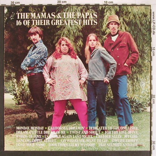 Mamas & Papas: 16 Of Their Greatest Hits, MCA(250 444-1), D, Ri,  - LP - V115 - 5,00 Euro