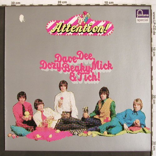 Dave Dee,Dozy,Beaky,Mick & Tich: Attention!, m /vg+, Fontana(6438 058), D, Ri,  - LP - V1188 - 5,00 Euro