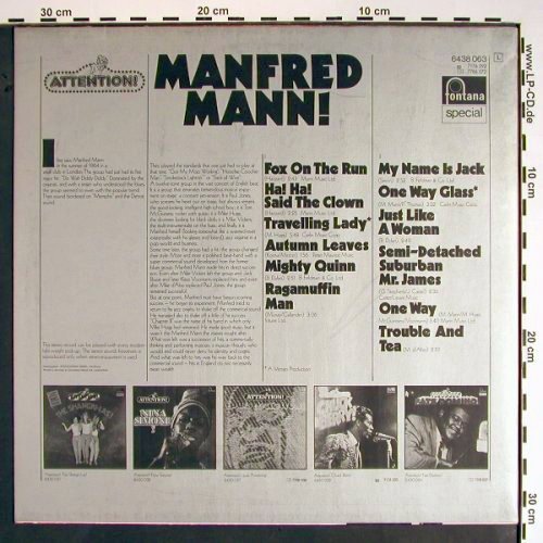 Mann,Manfred: Attention! Serie-Same, Fontana(6438 063), D, Ri,  - LP - V1452 - 6,00 Euro
