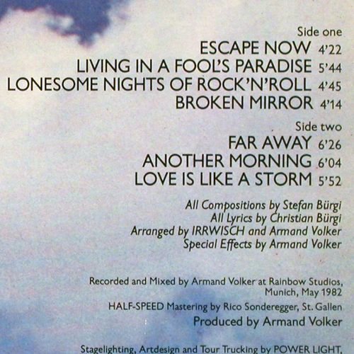 Irrwisch: Living In A Fool's Paradise, EMI(064-76 239), D, 1982 - LP - V1458 - 5,00 Euro