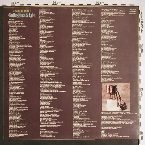 Gallagher and Lyle: Seeds, AM(87 580 IT), D, 1973 - LP - V1462 - 7,50 Euro