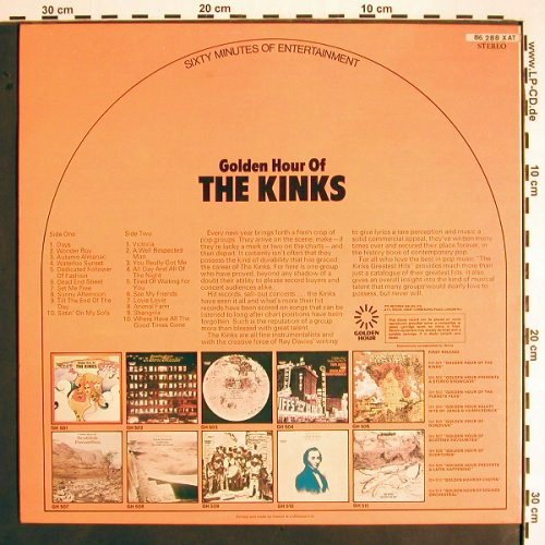 Kinks: Golden Hour Of, Golden Hour(GH 501), UK,  - LP - V1493 - 6,00 Euro