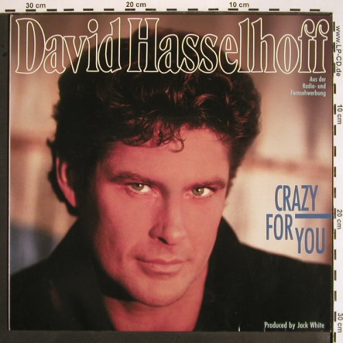 Hasselhoff,David: Crazy For You, White(613 546-213), D, 1990 - LP - V1503 - 6,00 Euro