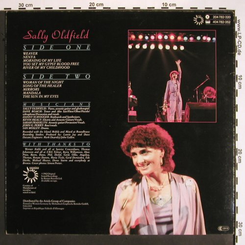 Oldfield,Sally: In Concert, Bronze (204 782-320), D, 1982 Typ: LP Best.-Nr.: V1530 Preis: 6,00 Euro