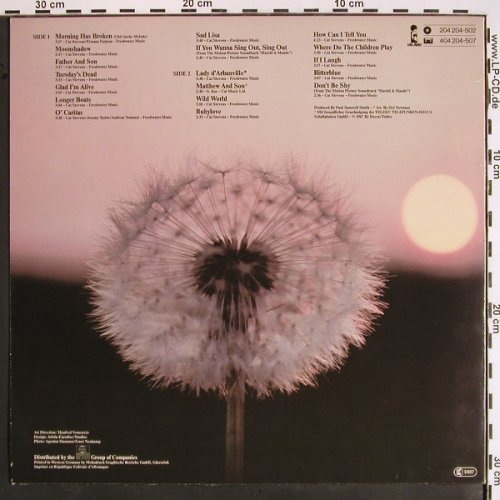 Stevens,Cat: Morning Has Broken (Harold&Maude), Island (204 204-502), D, 1981 Typ: LP Best.-Nr.: V1540 Preis: 6,00 Euro