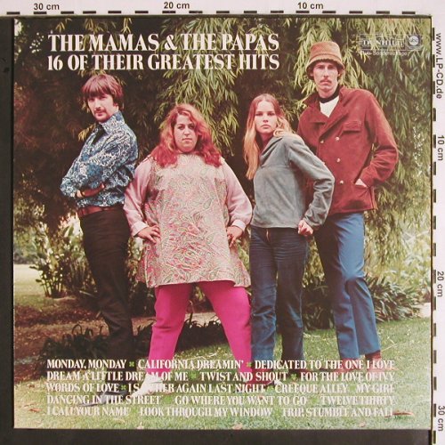 Mamas & Papas: 16 Of Their Greatest Hits, Club-Ed., ABC/Dunhill(65 267 7), D,  - LP - V1757 - 6,00 Euro