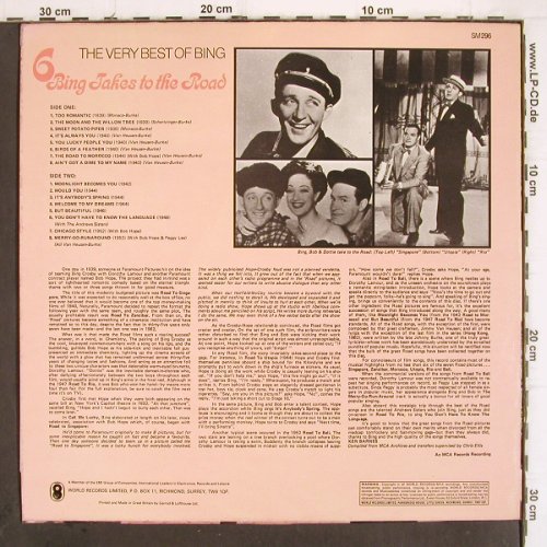 Crosby,Bing: 6-Bing Takes on the Road,VeryBest o, World Records Ltd.(SM 296), UK, Mono,  - LP - V17 - 9,00 Euro