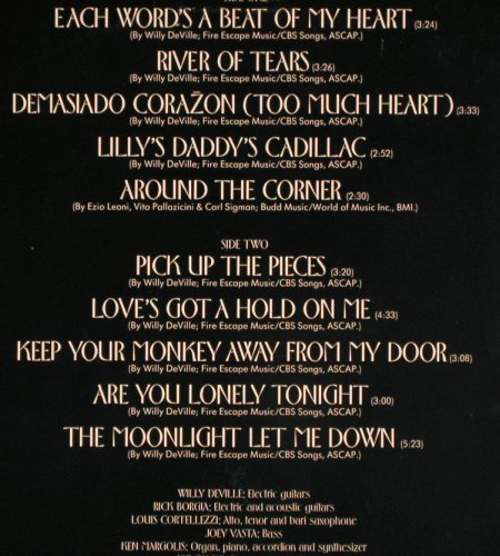 De Ville,Mink: Where Angels Fear To Tread, m-/vg+, Atlantic(78-0115-1), D, 1983 - LP - V1908 - 5,00 Euro