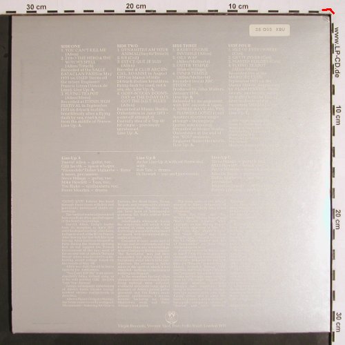 Gong: Live etc., m--/vg+, Virgin / VGD3501(25 033 XBU), D/UK, 1977 - 2LP - V1955 - 15,00 Euro