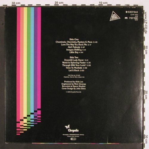 Lee,Alvin: Let It Rock, Chrysalis(6307 644), D, 1978 - LP - V2045 - 17,50 Euro