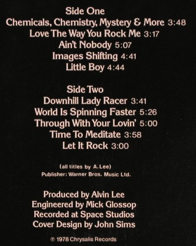 Lee,Alvin: Let It Rock, Chrysalis(6307 644), D, 1978 - LP - V2045 - 17,50 Euro