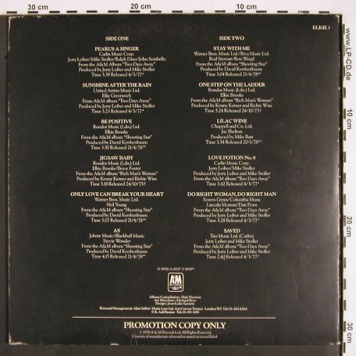 Brooks,Elkie: ELKIE 1, Promo, Foc, m /vg+, AM(ELKIE1), UK,Booklet, 1978 - LP - V2051 - 5,00 Euro