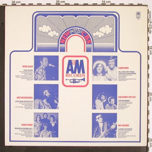 V.A.New with CBS: Peter Allen.. Letta Mbulu, Promo, AM(AMPR 110), D,12Tr., 1977 - LP - V2089 - 5,00 Euro