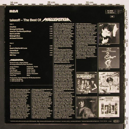 Wallenstein: The Best Of (Take Off !), RCA International(NL 30090), D, 1979 - LP - V2109 - 6,00 Euro