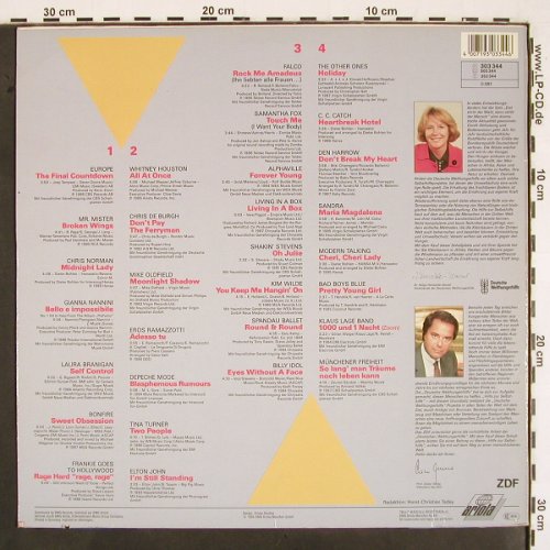 V.A.Peter's Pop-Show: Europe...Münchener Freiheit, Ariola(303 344 551), D, co, 1988 - 2LP - V2183 - 6,00 Euro