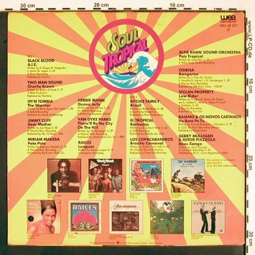 V.A.Soul Tropical: Black Blood... G.Mulligan&Piazzola, WEA(WEA 48 007), D, 1975 - LP - V2184 - 7,50 Euro