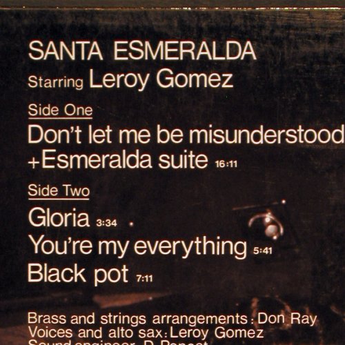 Santa Esmeralda: Don't Let Me Be Misunderstood, Philips (9120 236), D, 1977 Typ: LP Best.-Nr.: V2185 Preis: 9,00 Euro
