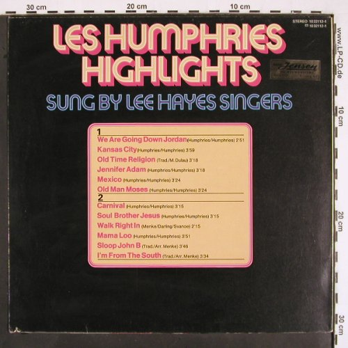 Lee Hayes Singers: Les Humphries Highlights, vg+/m-, BASF(10 22112-1), D, 1974 - LP - V2265 - 5,00 Euro