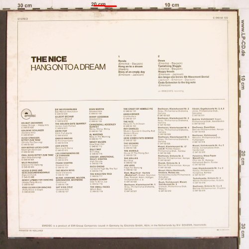 Nice: Hang on to a Dream, m /vg+, Emidisc (C 048-50 722), D/NL Typ: LP Best.-Nr.: V243 Preis: 6,00 Euro