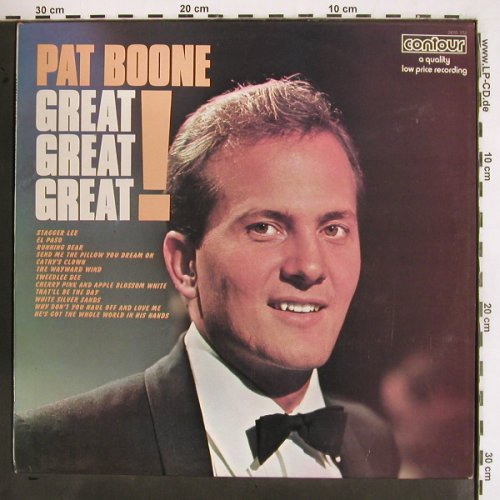 Boone,Pat: Great ! Geat ! Great, m-/vg+, Contour(2870 172), UK, Ri, 1972 - LP - V2534 - 5,00 Euro