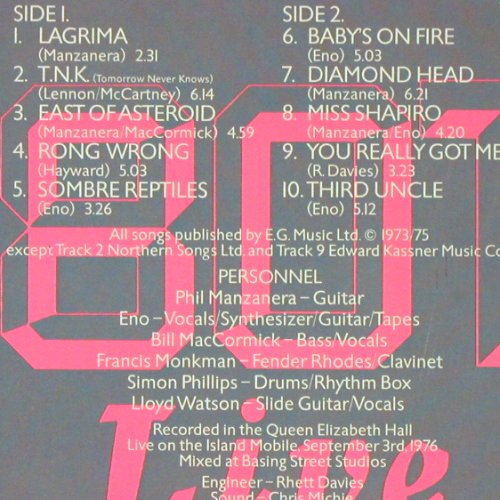 801: Live, Ri, Polydor(2344 097), D, 1976 - LP - V2750 - 9,00 Euro