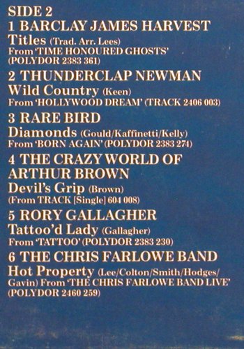 V.A.Rock of the U.K.: Eric Clapton... Cris Farlowe Band, Polydor Special(2482 358), UK, 1976 - LP - V2810 - 6,00 Euro