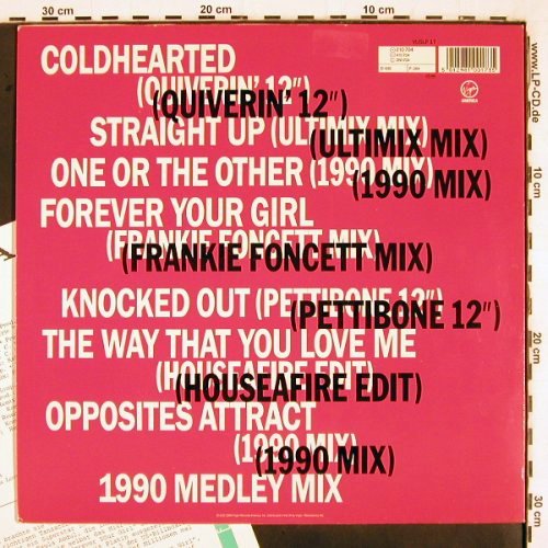 Abdul,Paula: Shut Up And Dance Mixes,7 Tr,vg+/m-, Virgin America (210 704), D, Facts, 1990 Typ: LP Best.-Nr.: V2965 Preis: 5,00 Euro