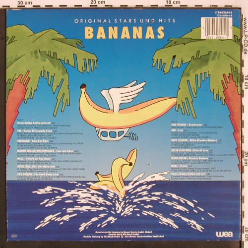 V.A.Bananas: Yes... Ideal, WEA (24-0334-1), D, 1983 Typ: LP Best.-Nr.: V3101 Preis: 4,00 Euro