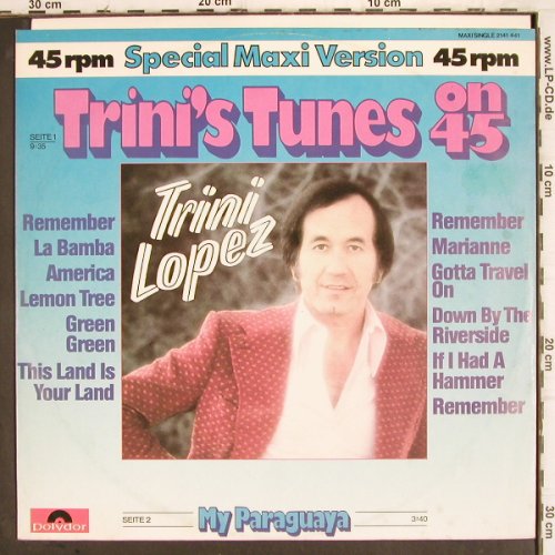 Lopez,Trini: Trini's Tunes On 4,9:35 / Paraguaya, Polydor (2141 441), D, 1981 Typ: 12" Best.-Nr.: V319 Preis: 4,00 Euro