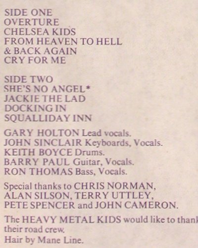 Heavy Metal Kids: Kitsch, m /vg+, RAK (064-98 165), D, 1977 Typ: LP Best.-Nr.: V3203 Preis: 7,50 Euro