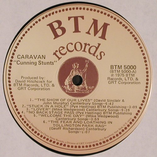 Caravan: Cunning Stunts, BTM (BTM 5000), US, CO, 1975 Typ: LP Best.-Nr.: V3206 Preis: 9,00 Euro