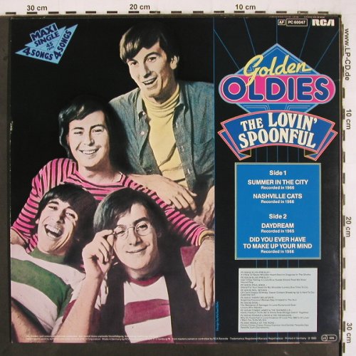 Lovin'Spoonful: Summer in the City(1966)+3,Musterpl, RCA Golden Oldies (PC60047), D, 1983 Typ: 12" Best.-Nr.: V3256 Preis: 3,00 Euro