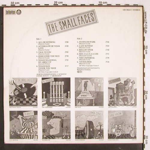 Small Faces: Same, Bellaphon/Charly (CR 3024), D, Ri, 1978 Typ: LP Best.-Nr.: V3337 Preis: 9,00 Euro