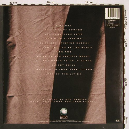 Henley,Don: Building The Perfect Beast, Geffen (9240261), D, 1984 Typ: LP Best.-Nr.: V3456 Preis: 7,50 Euro