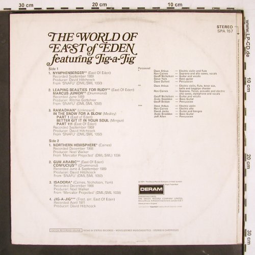 East Of Eden  feat. Jig-a-Jag: The World Of, Deram (SPA 157), UK, 1971 Typ: LP Best.-Nr.: V3541 Preis: 17,50 Euro