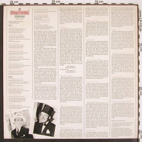 Crosby,Bing: Collection Vol.3 - 1929 to 1933, Columbia (C 35748), US, 1979 Typ: LP Best.-Nr.: V3629 Preis: 6,00 Euro