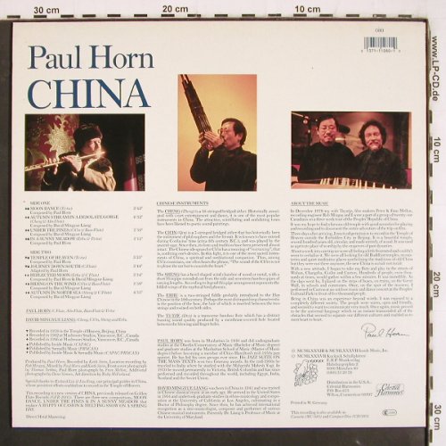 Horn,Paul: China, Kuckuck (080), D, 1987 Typ: LP Best.-Nr.: V3638 Preis: 9,00 Euro