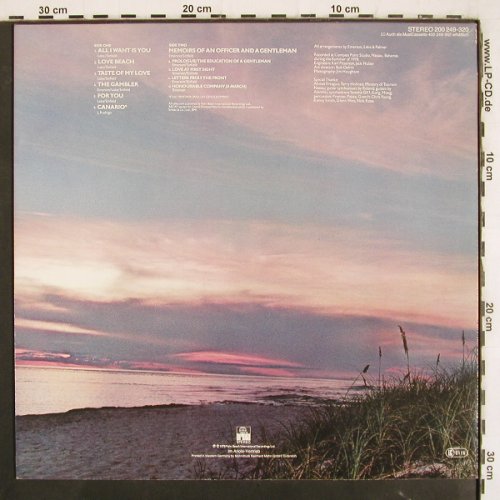 Emerson Lake & Palmer: Love Beach, Ariola (200 249-320), D, 1978 Typ: LP Best.-Nr.: V3666 Preis: 6,00 Euro