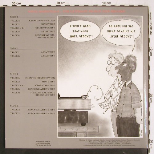 Image HiFi-Vinyl Essentials: Ultimate Pick up Test Rec. Foc,180g, image hifi (LP 003), D, 2001 Typ: LP Best.-Nr.: V3676 Preis: 20,00 Euro