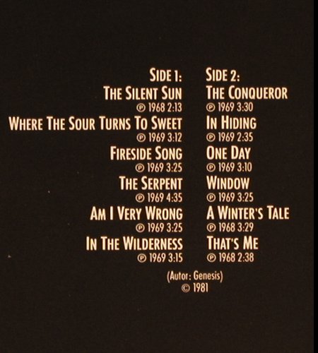Genesis with Peter Gabriel: Profile, Decca(6.24603 AL), D, 1981 - LP - V376 - 7,50 Euro