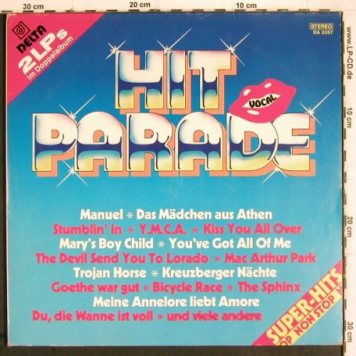 V.A.Hit Parade Vocal: Y.M.C.A... Too Much Heaven,non-stop, Delta (DA 2057), D Typ: 2LP Best.-Nr.: V515 Preis: 6,00 Euro