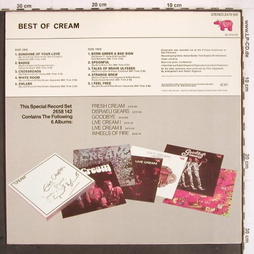 Cream: Best Of (1969), RSO(2479 169), D, Ri,  - LP - V643 - 7,50 Euro