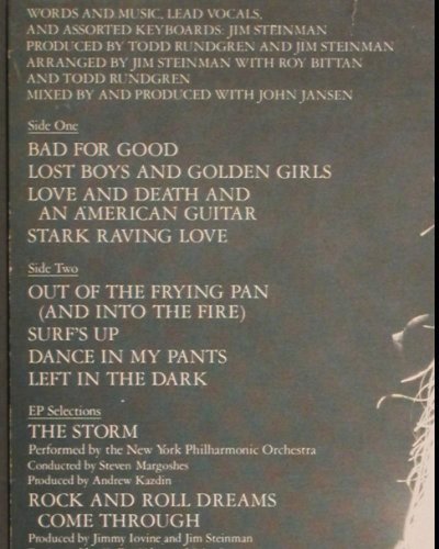 Steinman,Jim: Bad For Good +EP, Epic (EPC 84361), NL, 1981 Typ: LP Best.-Nr.: V650 Preis: 6,00 Euro