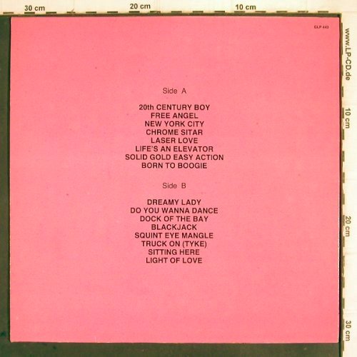 T.Rex: Hist.Of-Singles Col.68-77 Vol.2, Green Line(GLP 443), I, 1989 - LP - V688 - 5,00 Euro